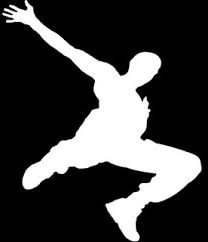 The original Parkour logo - a silhouette of David Belle which was seen for more than a decade by traceurs worldwide as the symbol of Parkour.